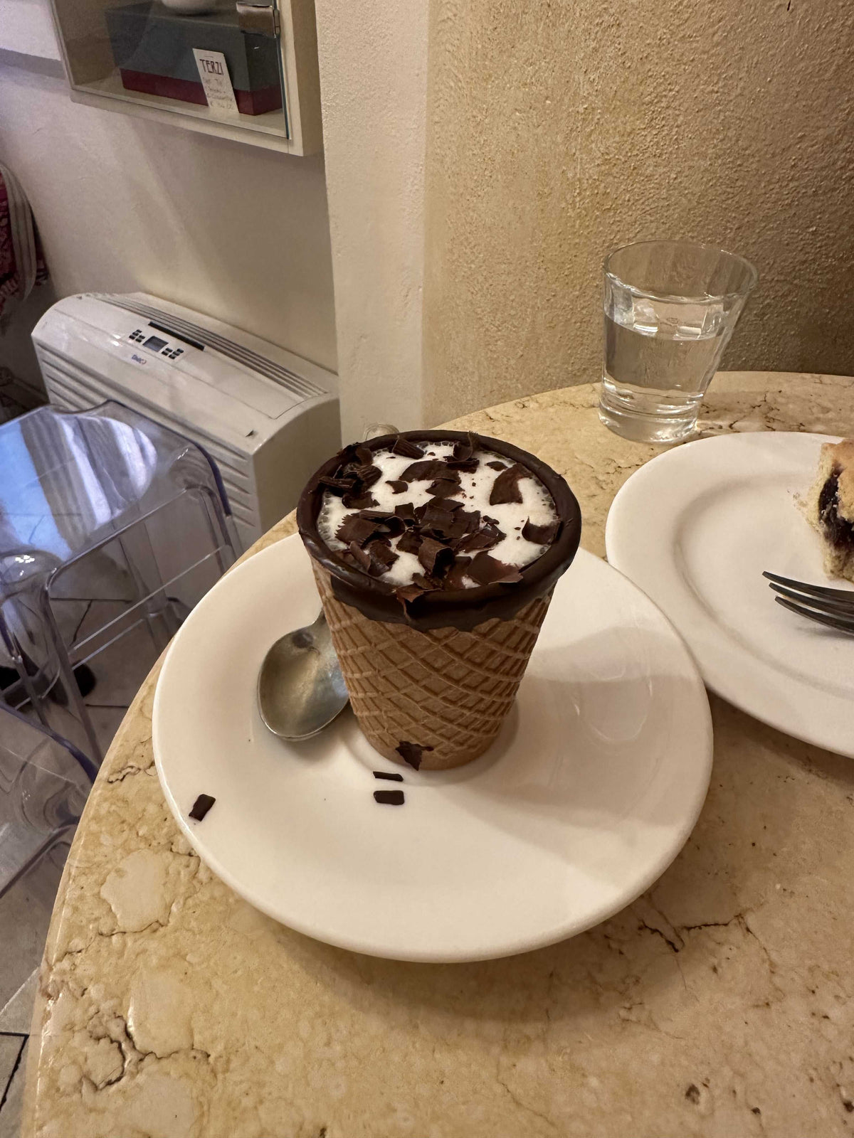 Cappuccino in Cone