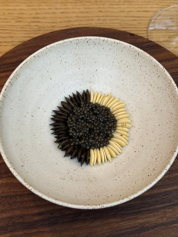 Brown Crab, Osietra Caviar, Pumpkin Seeds