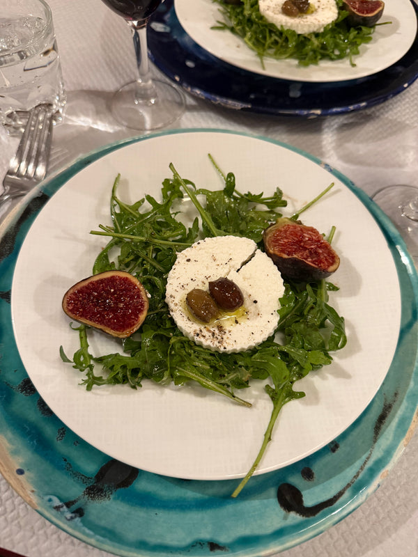 Roquette Salad & Ricotta with Figs