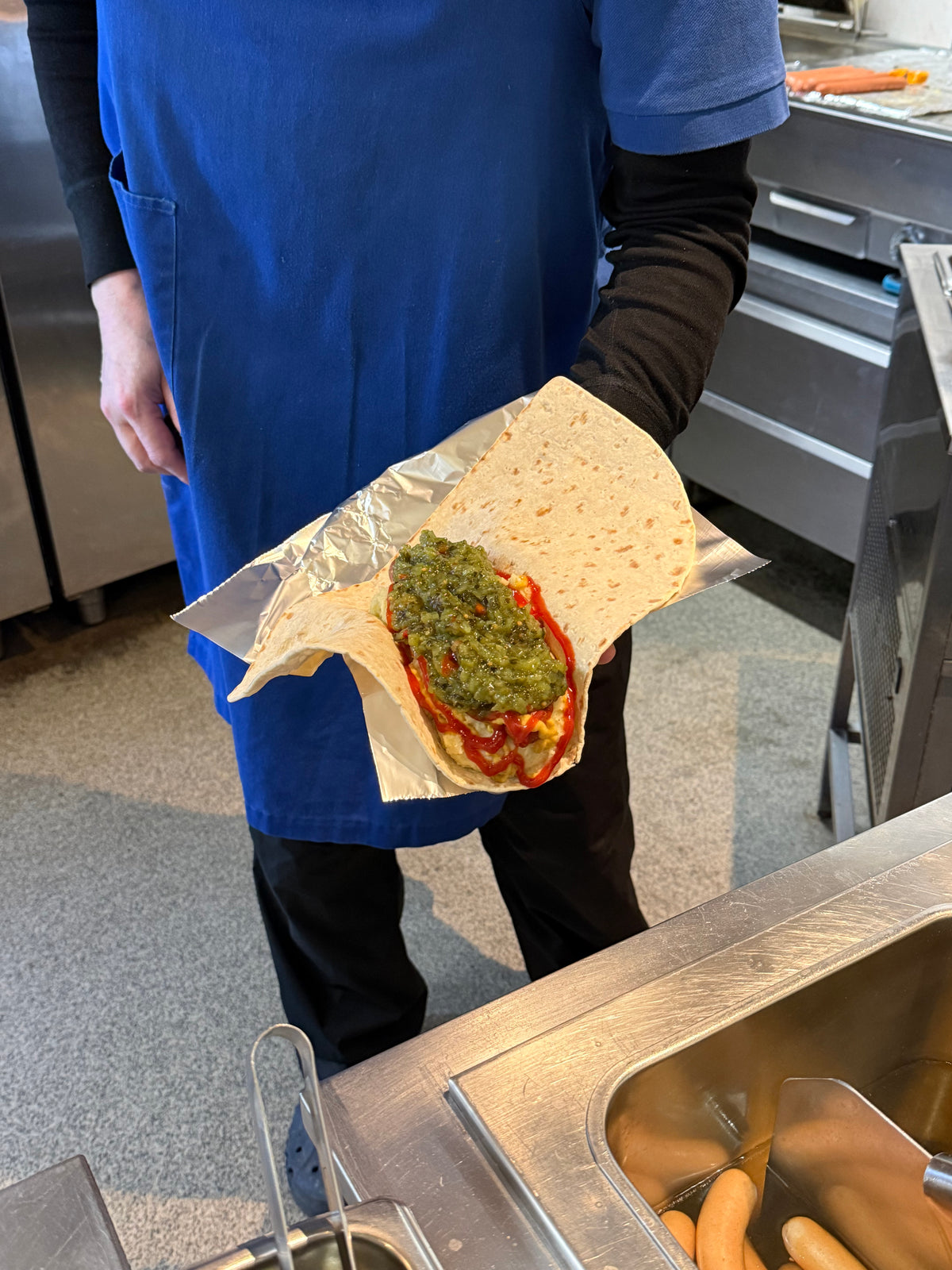Swedish Tunnbröd Hot Dog