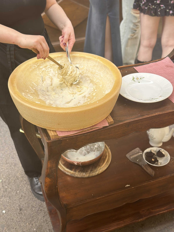 Cheese Wheel Truffle Pasta