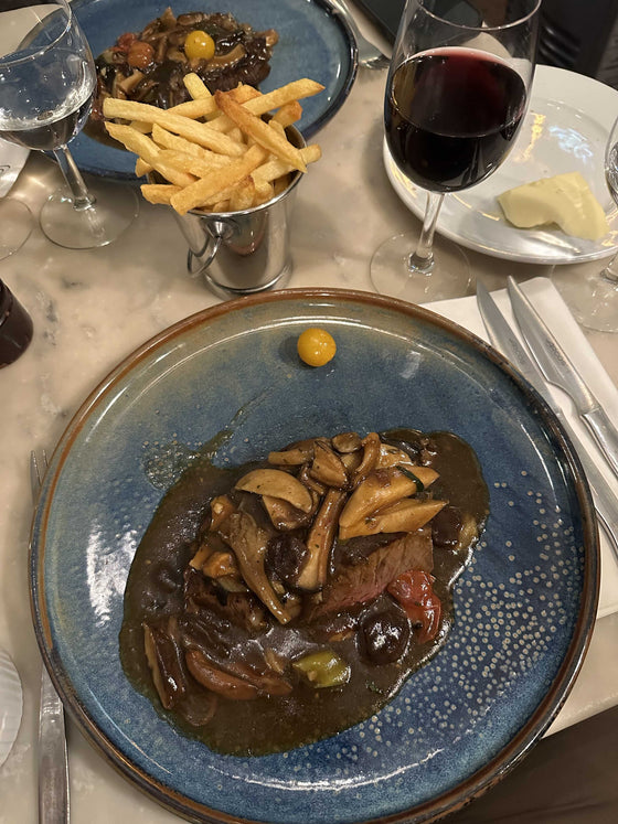Entrecote with Mushroom Sauce