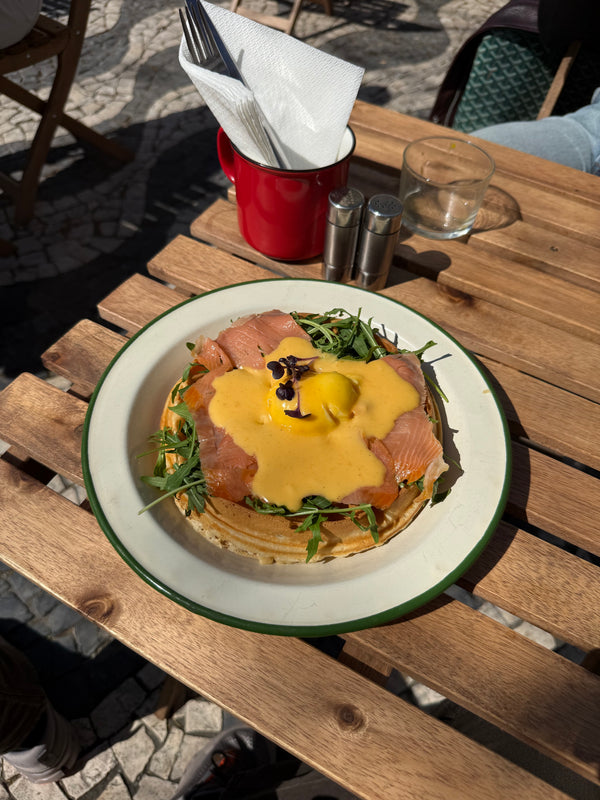 Waffle with Salmon