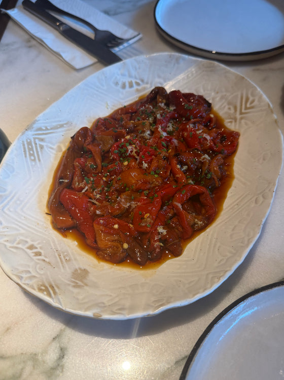Juicy Roasted Bell Peppers, Ponzu