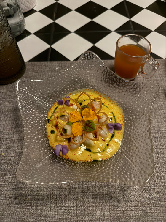 Prawn & Asparagus Salad & Tomato Rasam