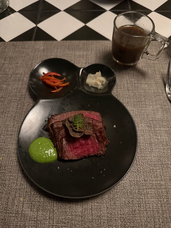 Blackmore Wagyu Steak & Truffle Mushroom Consommé